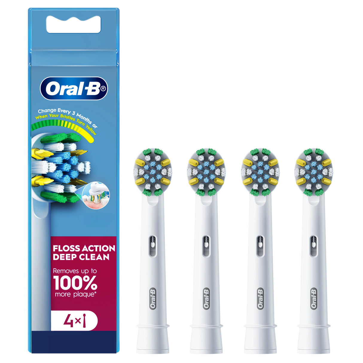 ORAL B Floss Actn Dp Cln (R) Wht 4pk
