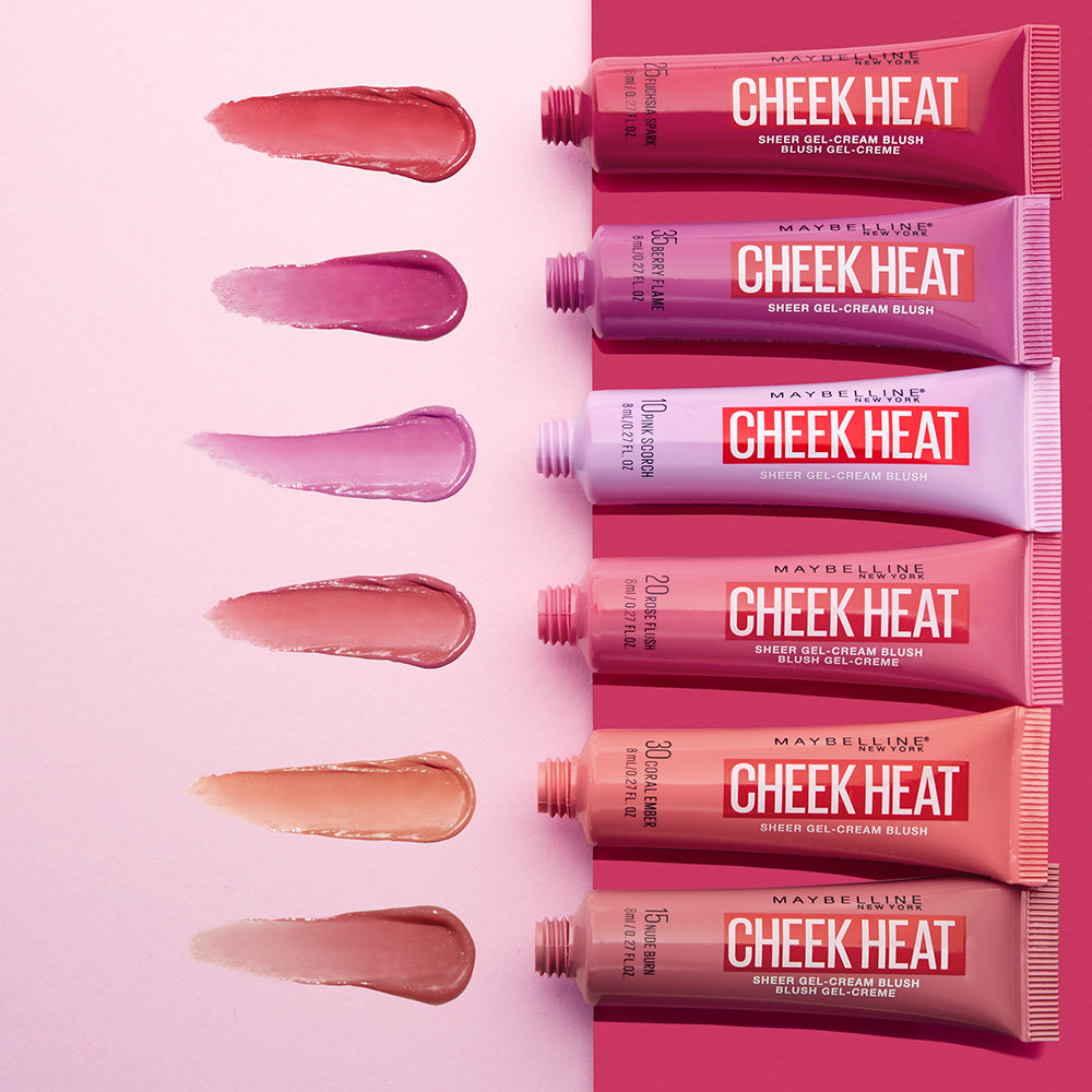 Maybelline Cheek Heat Gel Cream Blush - Pink Scorch