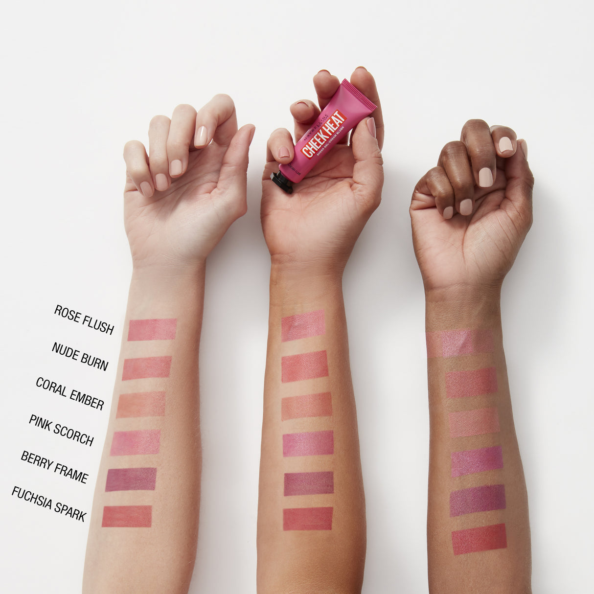 Maybelline Cheek Heat Gel Cream Blush - Pink Scorch