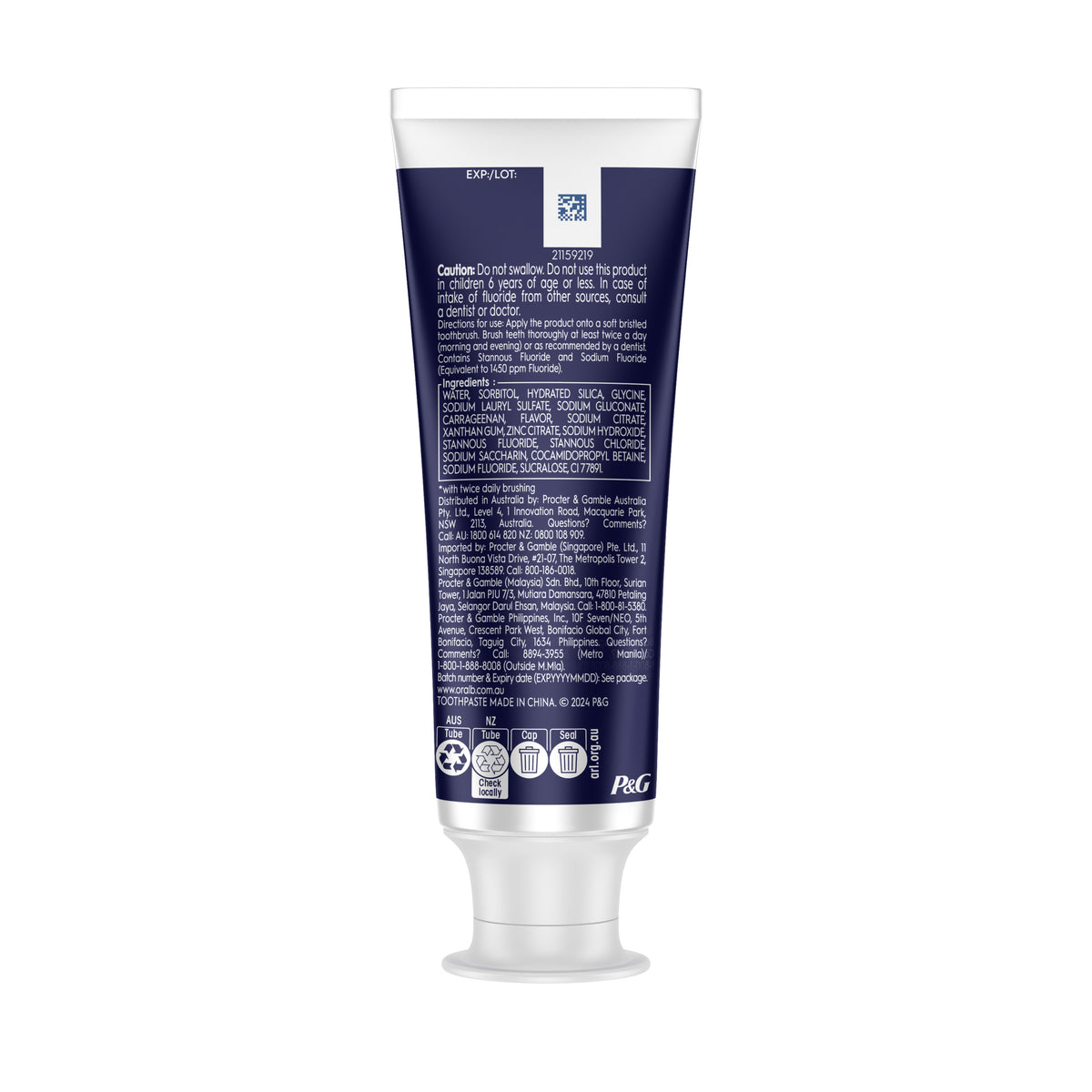 Oral-B Overnight Protect Soft Mint Toothpaste 95 g