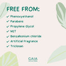 GAIA Natural Baby Water + Ceramides Biodegradable Wipes 20pk