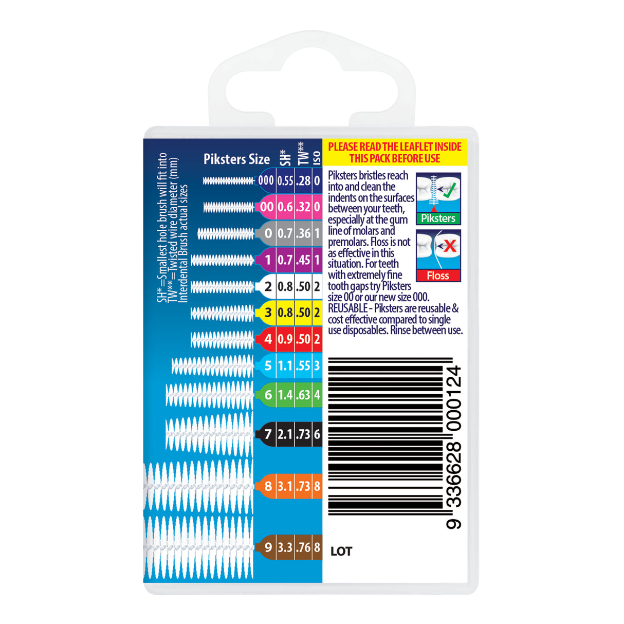 Piksters Interdental Brushes Size 2 White 40pk