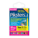 Piksters Interdental Brushes Size 3 Yellow 40pk