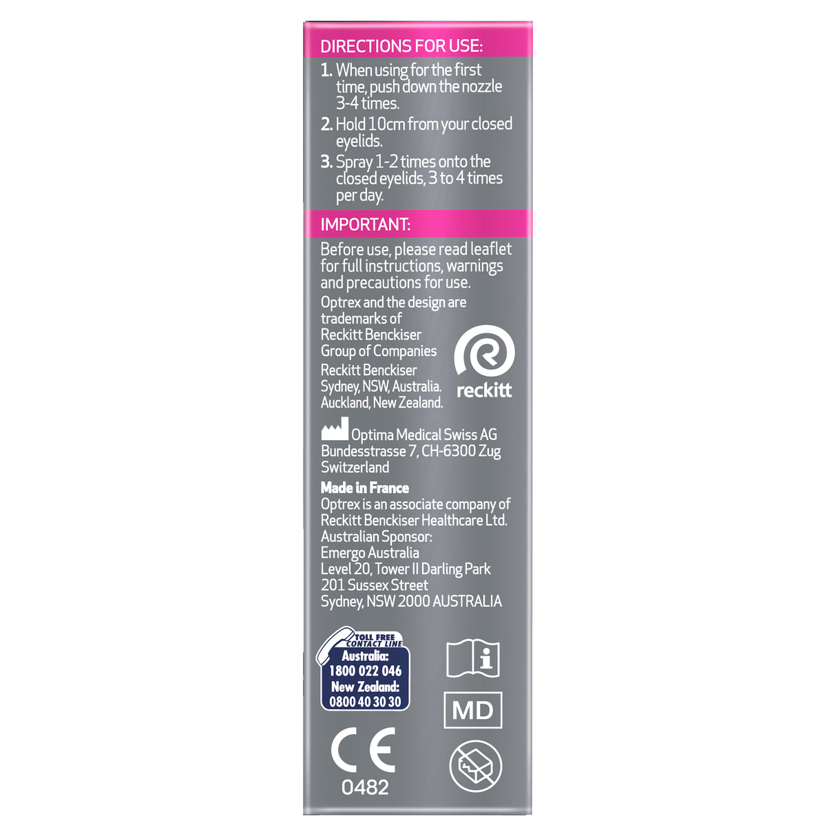 Optrex ActiMist Eye Spray 10mL