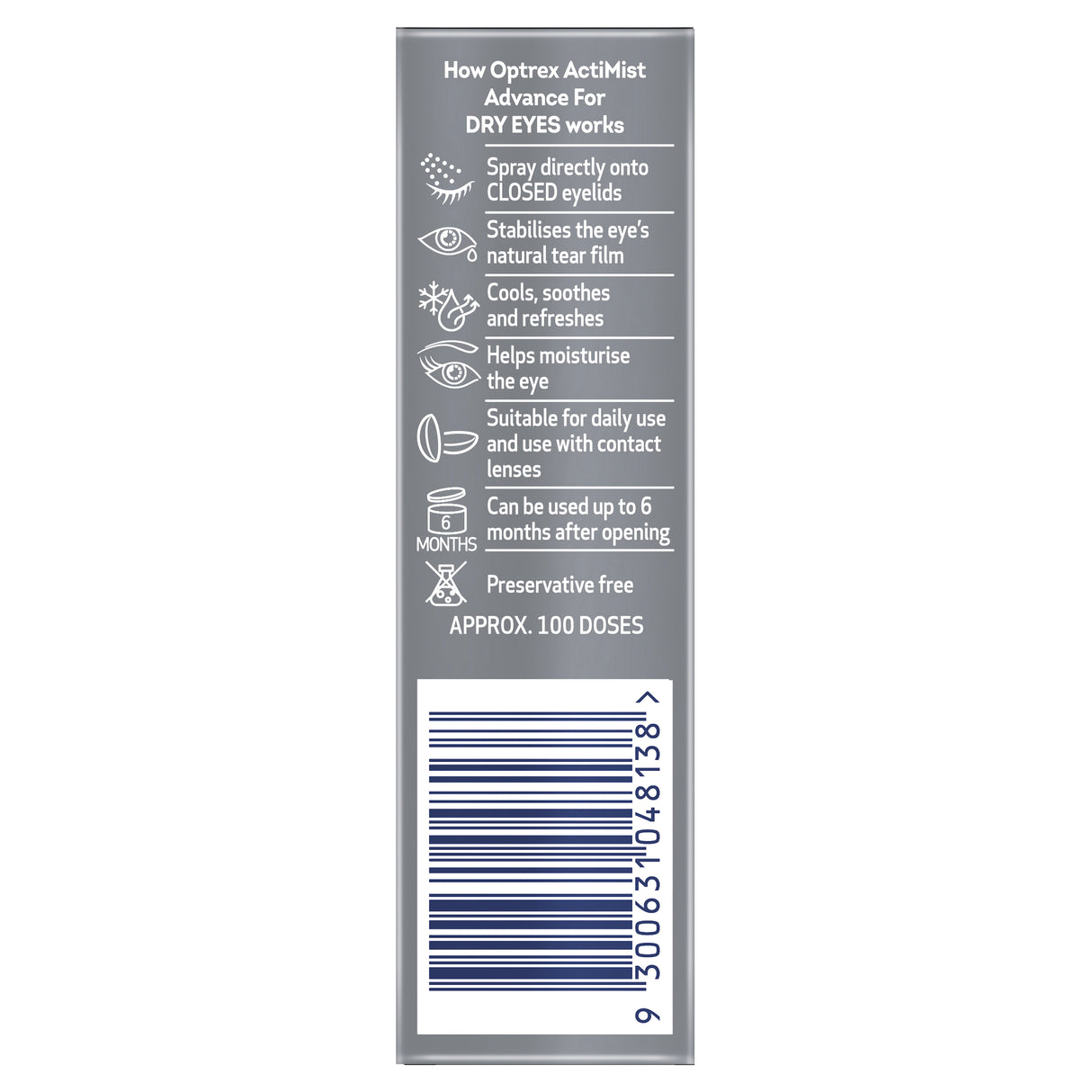 Optrex Advance ActiMist Preservative Free Eye Spray 10mL