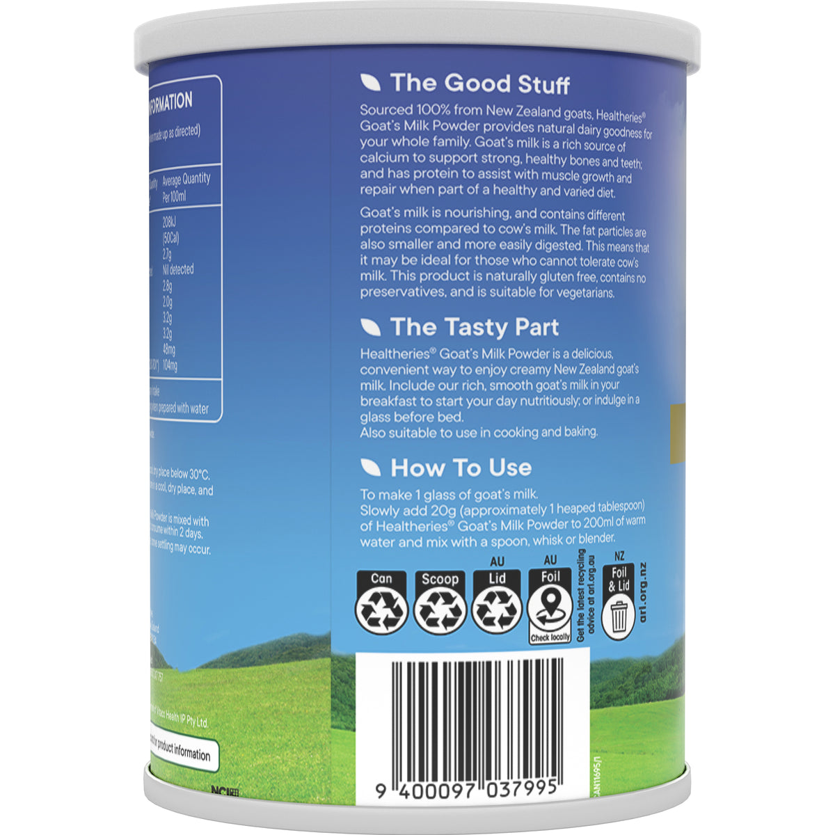 Healtheries Goats Milk Powder 450g