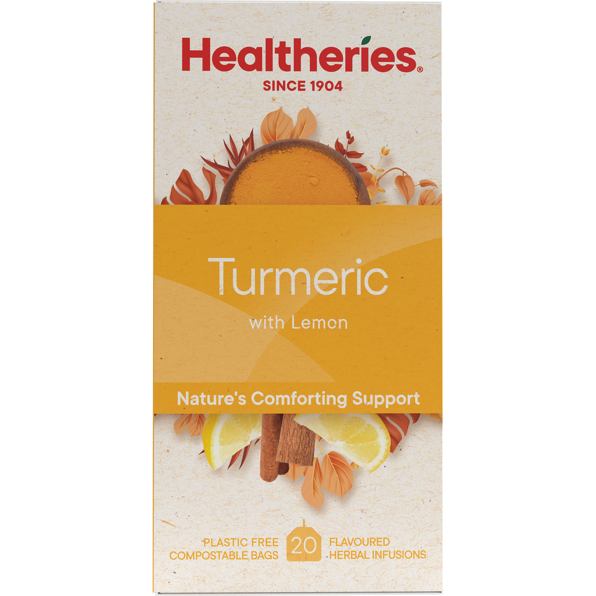 Healtheries Turmeric & Lemon Tea 20 Pack