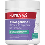 Nutra-Life Ashwaghanda + Magnesium Glycinate & LTheanine 60s