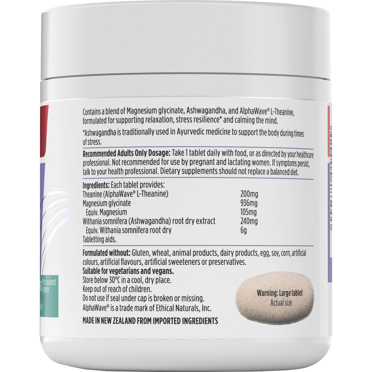 Nutra-Life Ashwaghanda + Magnesium Glycinate & LTheanine 60s