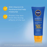 NIVEA Protect & Moisture Moisture Lock SPF 50+ Sunscreen Lotion 100 mL