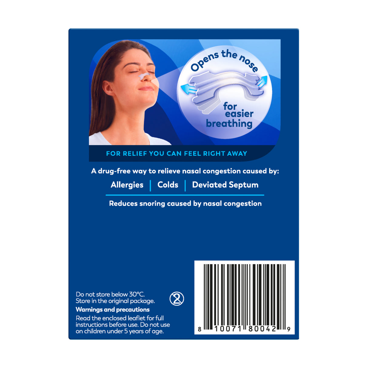 Breathe Right Nasal Strips Clear Large 10s