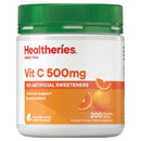 Healtheries Vitamin C 500 mg Chewable Tablets 200 Count