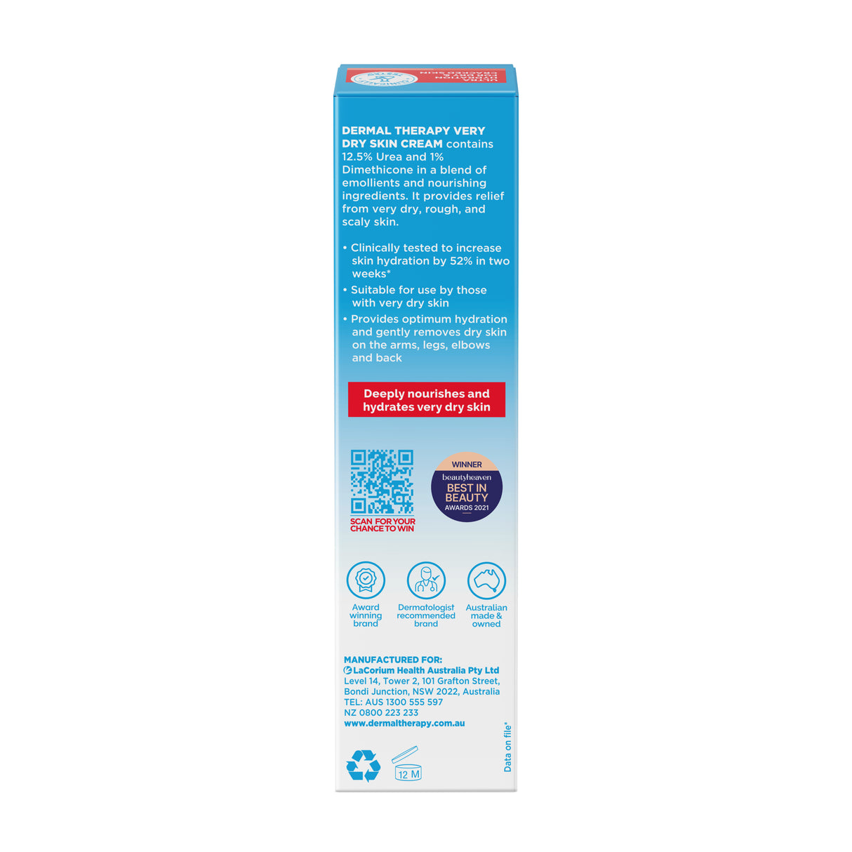 Dermal Therapy Very Dry Skin Cream 28g