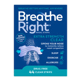 Breathe Right Nasal Strips Extra Strength Clear 44s