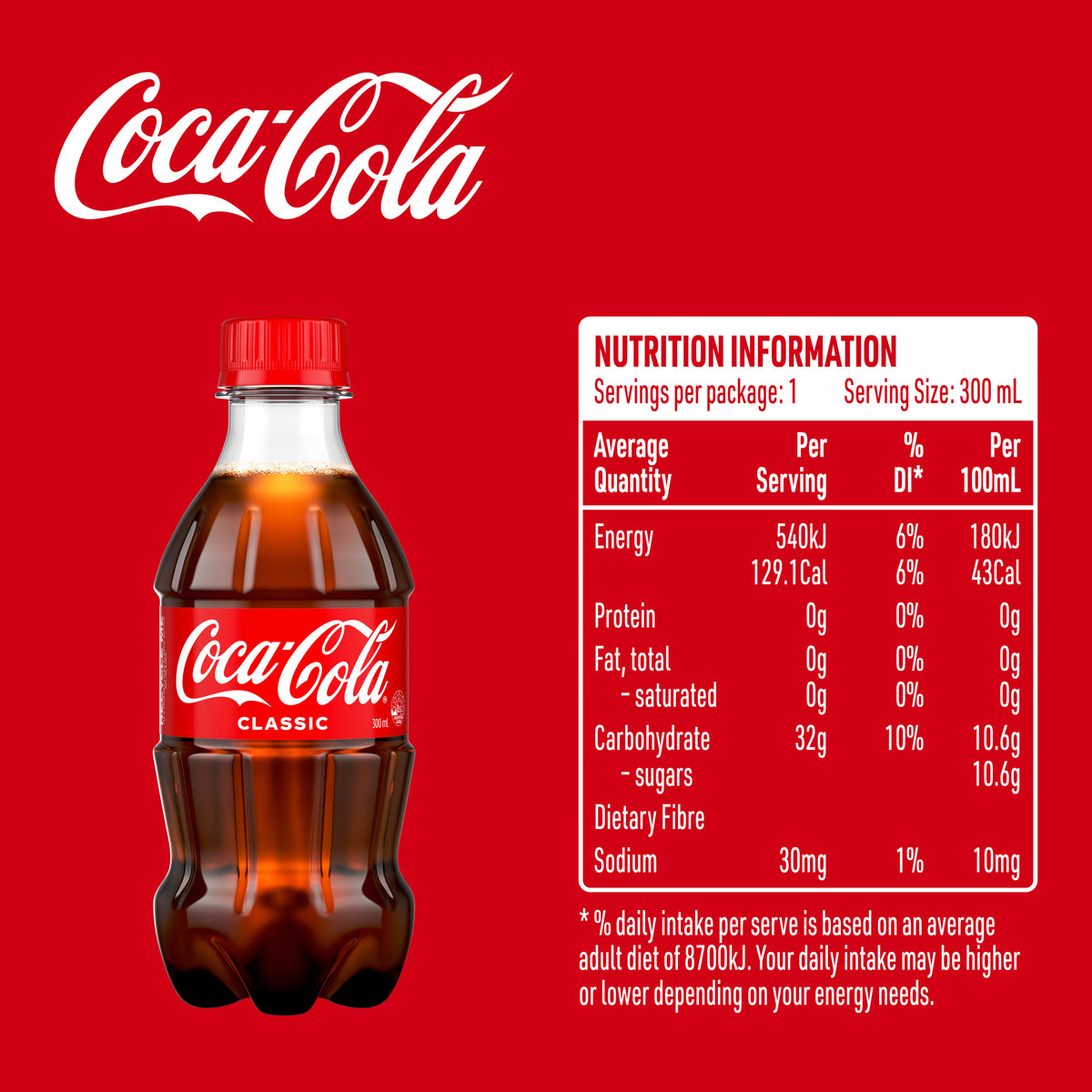 Coca-Cola Soft Drink 300ml