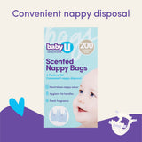 Baby U Nappy Bags 200pk