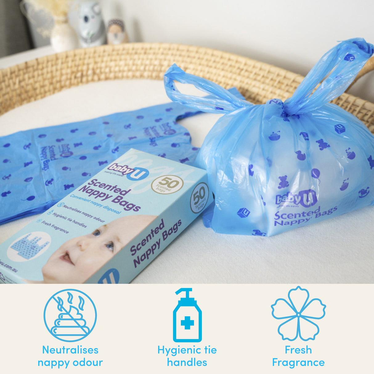Baby U Nappy Bags 200pk