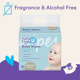 babyU Baby Wipes 240 Pack