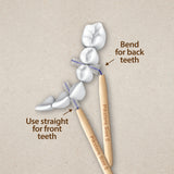 Piksters Interdental Brushes Bamboo Size 2 White 8pk