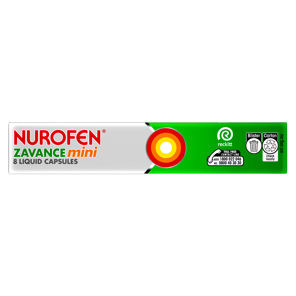 NUROFEN Zavance Mini Liquid Caps 8s