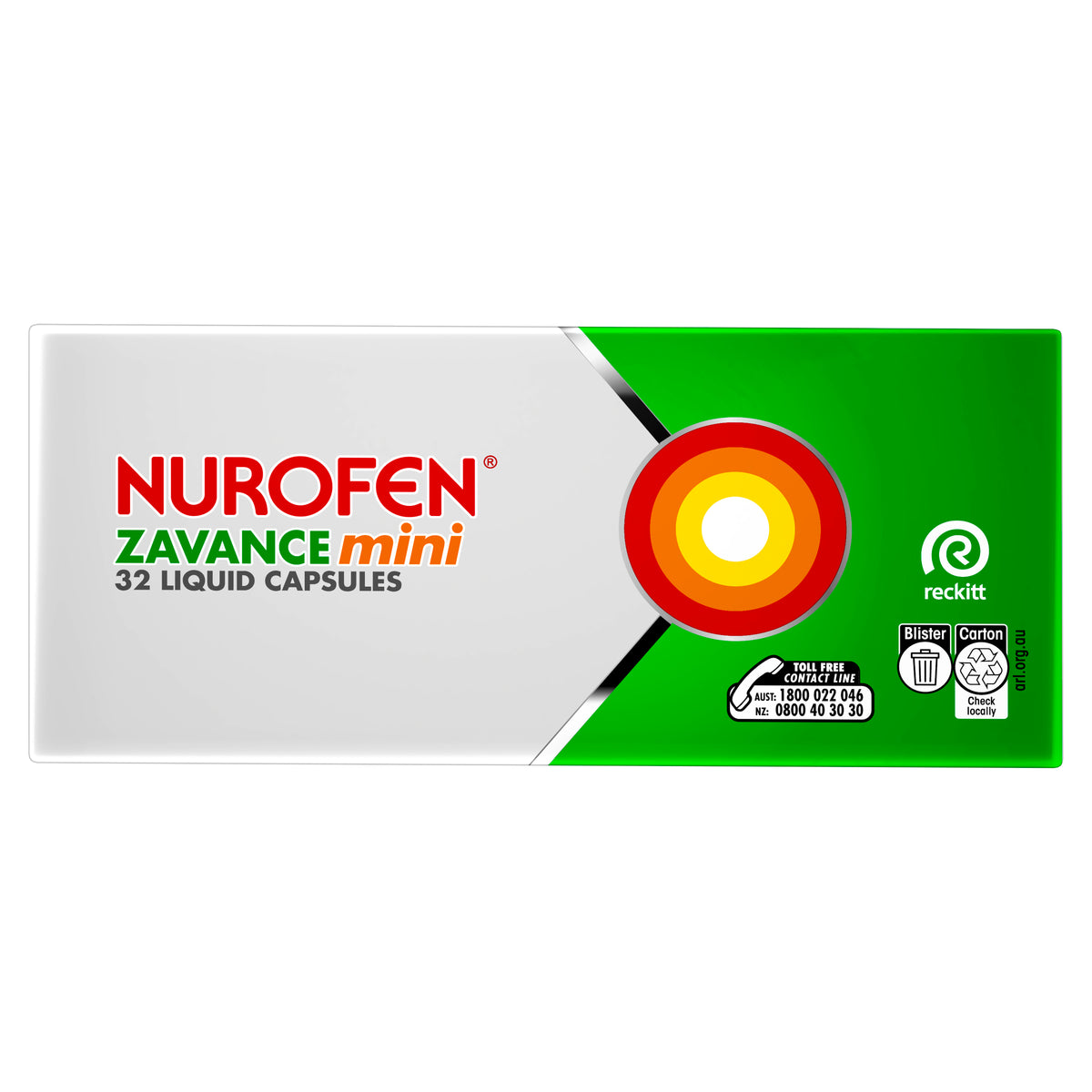 NUROFEN Zavance Mini Liquid Caps 32s