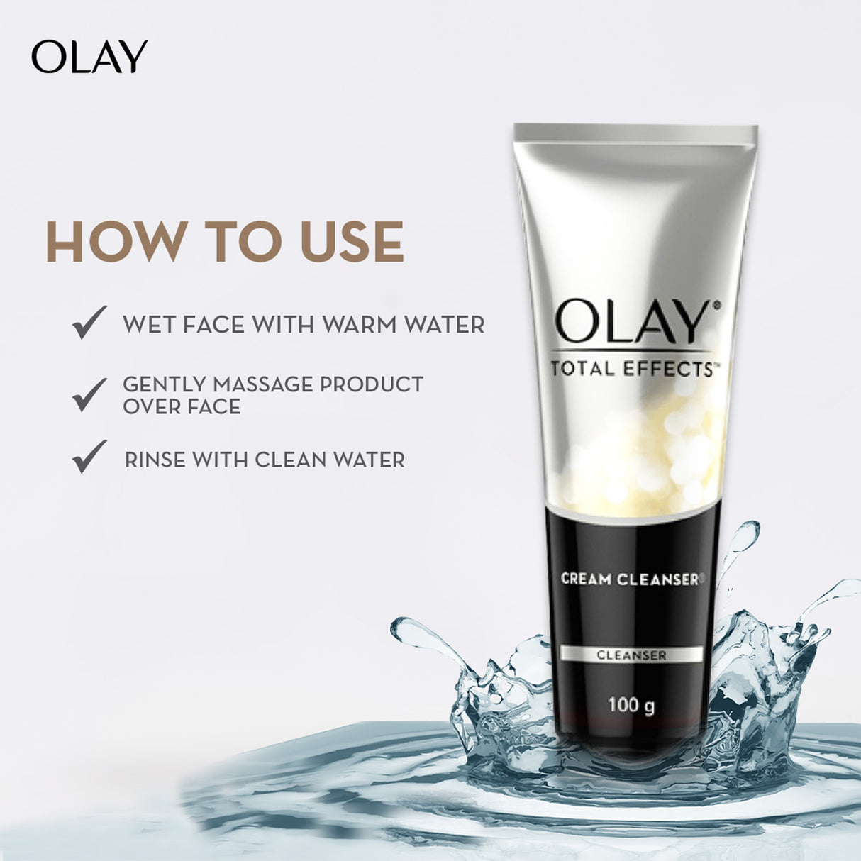 OLAY CLEANSER TOTAL EFFECTS FOAM  100ML