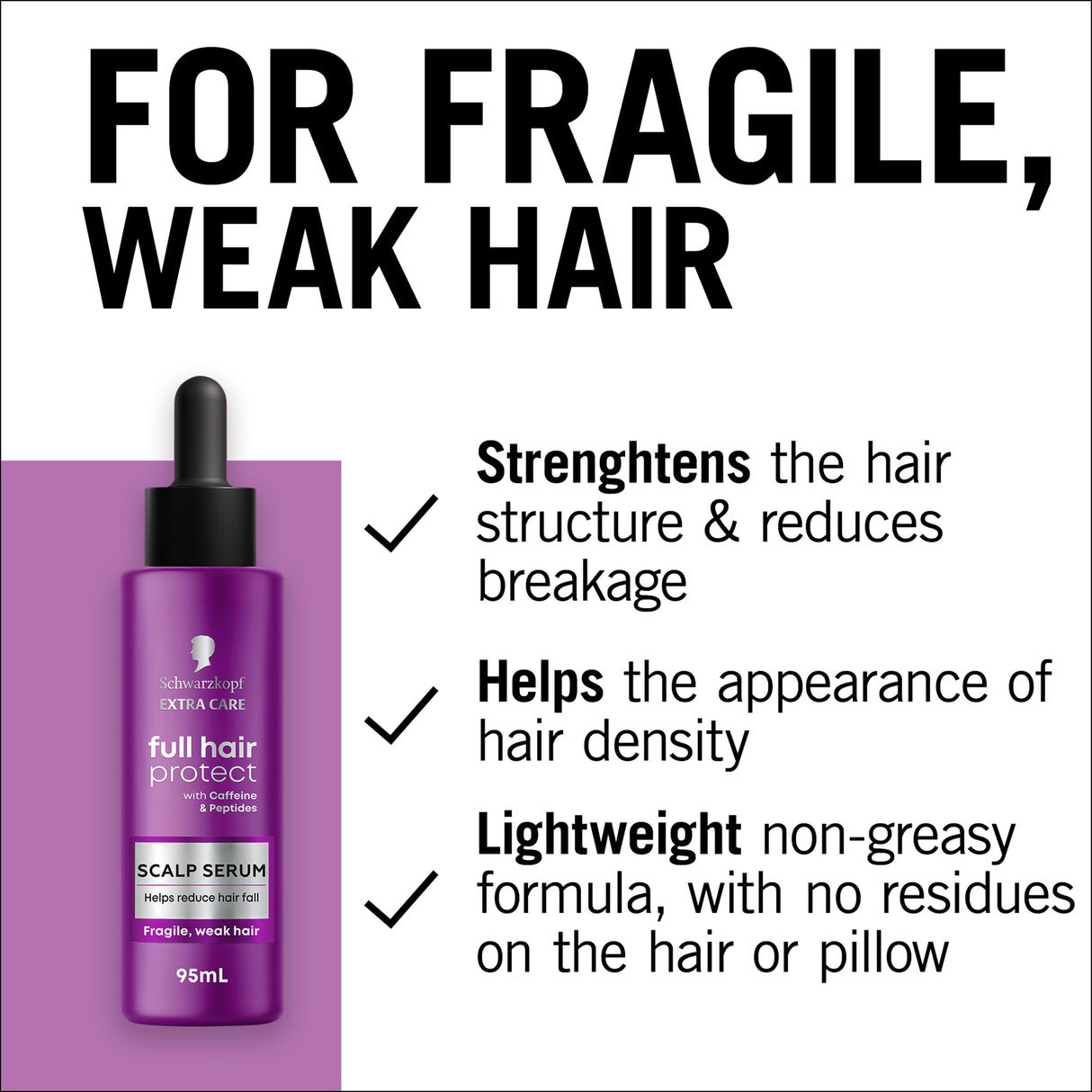 Schwarzkopf Extra Care Full Hair Protect Scalp Serum 95ml