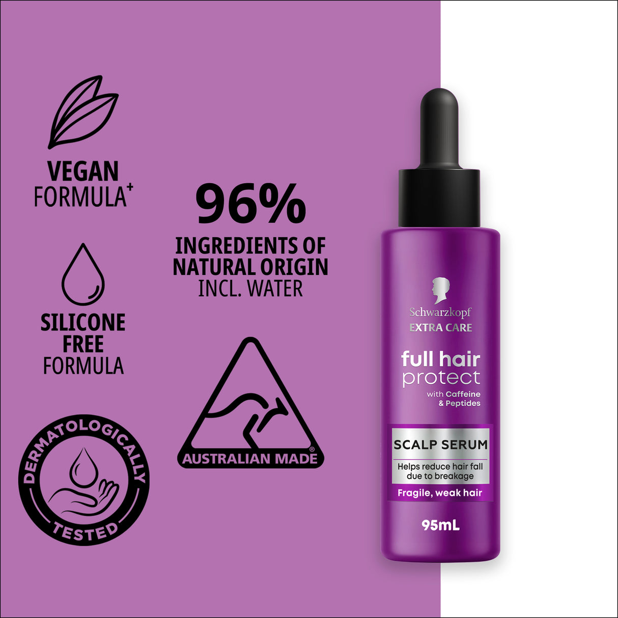 Schwarzkopf Extra Care Full Hair Protect Scalp Serum 95ml