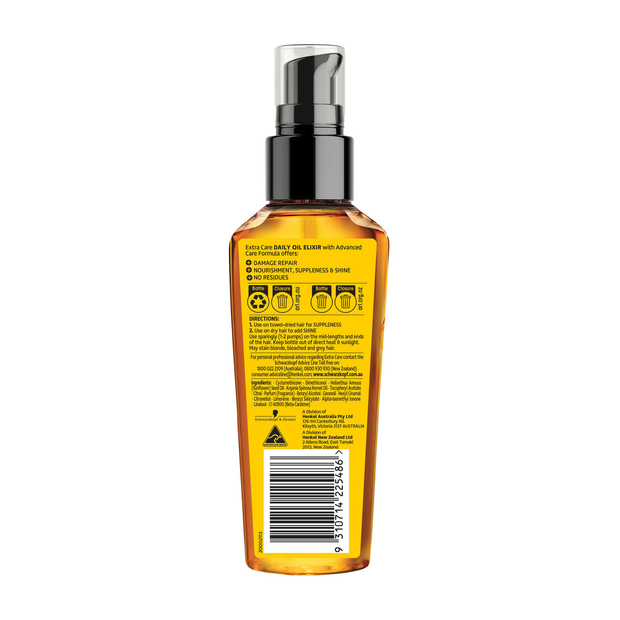 Schwarzkopf Extra Care Daily Oil Elixir 100ml
