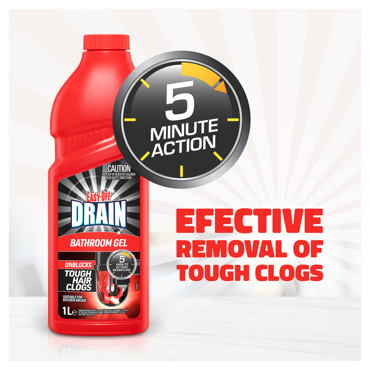 Easy Off Bam Drain Turbo Gel 1L