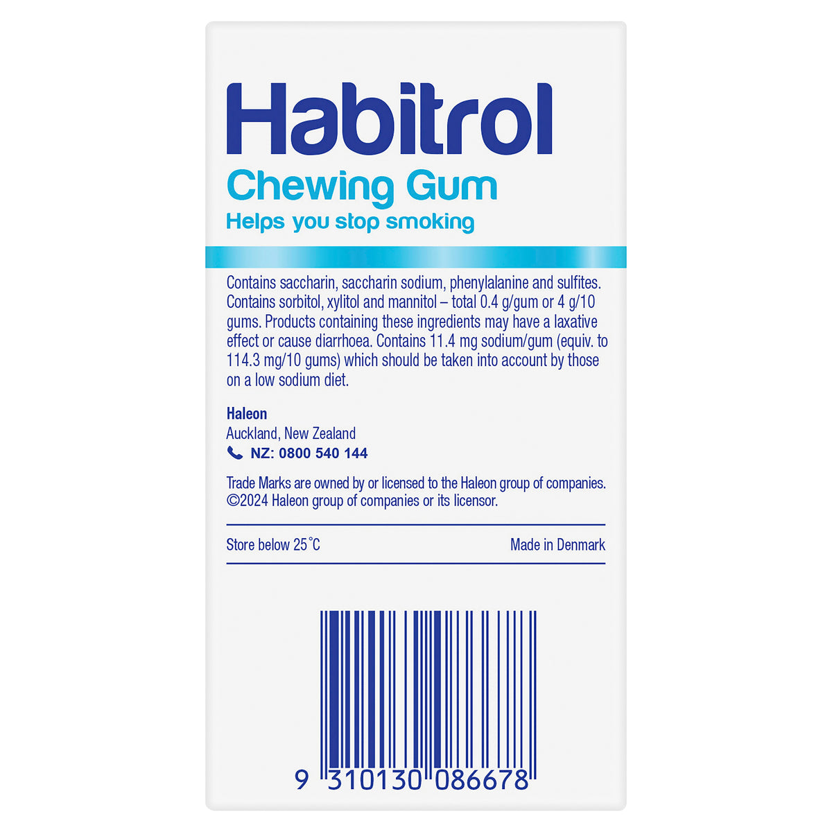 Habitrol Gum Mint 4mg 96s