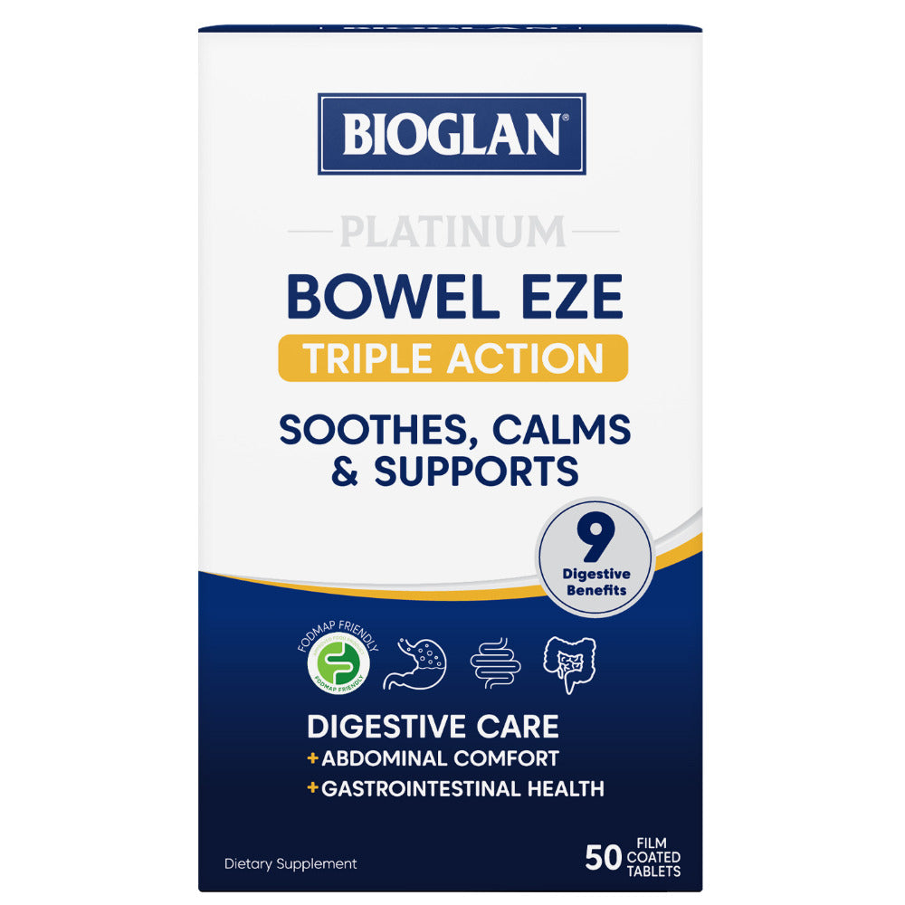 BIOGLAN Platinum Bowel Eze 50s