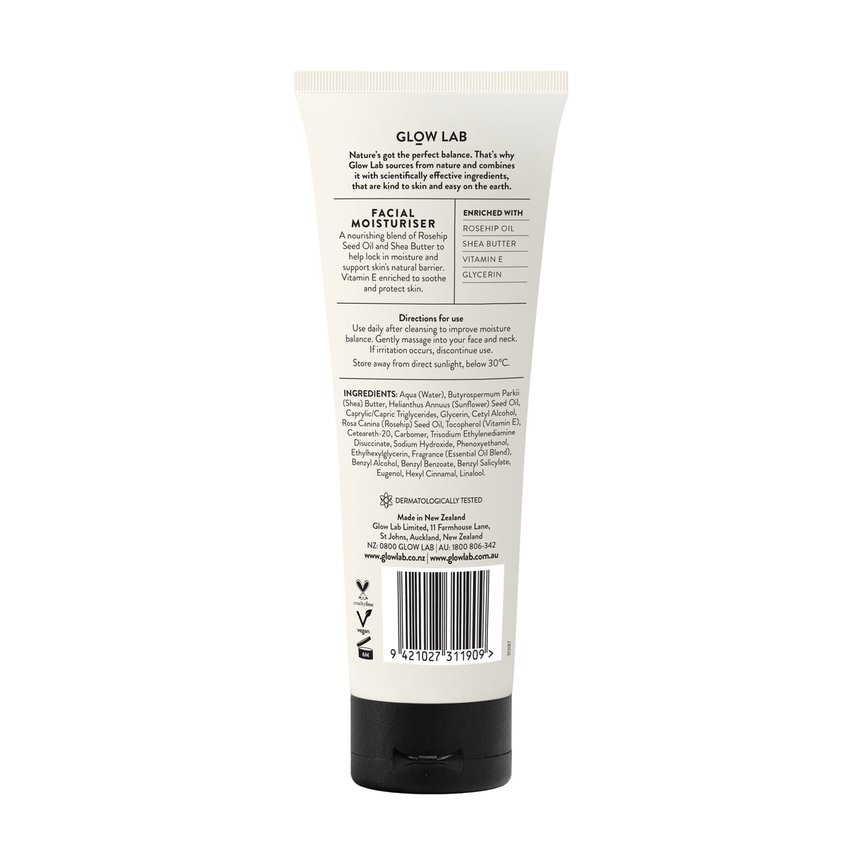 Glow Lab Facial Moisturiser 100ml