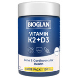 BIOGLAN Vitamin K2 + D3 Caps 120s