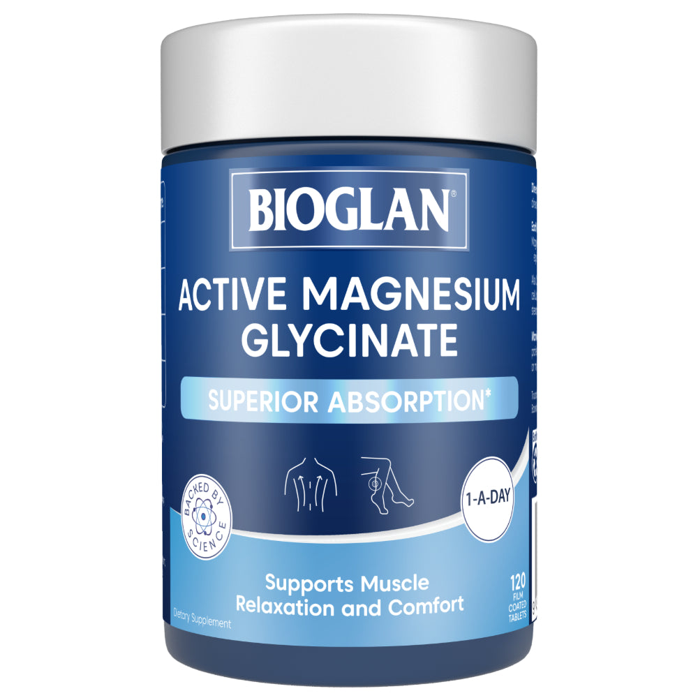 BIOGLAN Active Magnesium Glycinate Tabs 120s