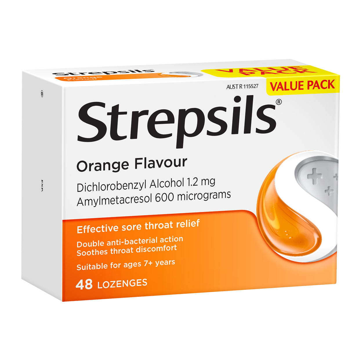 STREPSILS Anaesthetic Orange Lozenge 48s