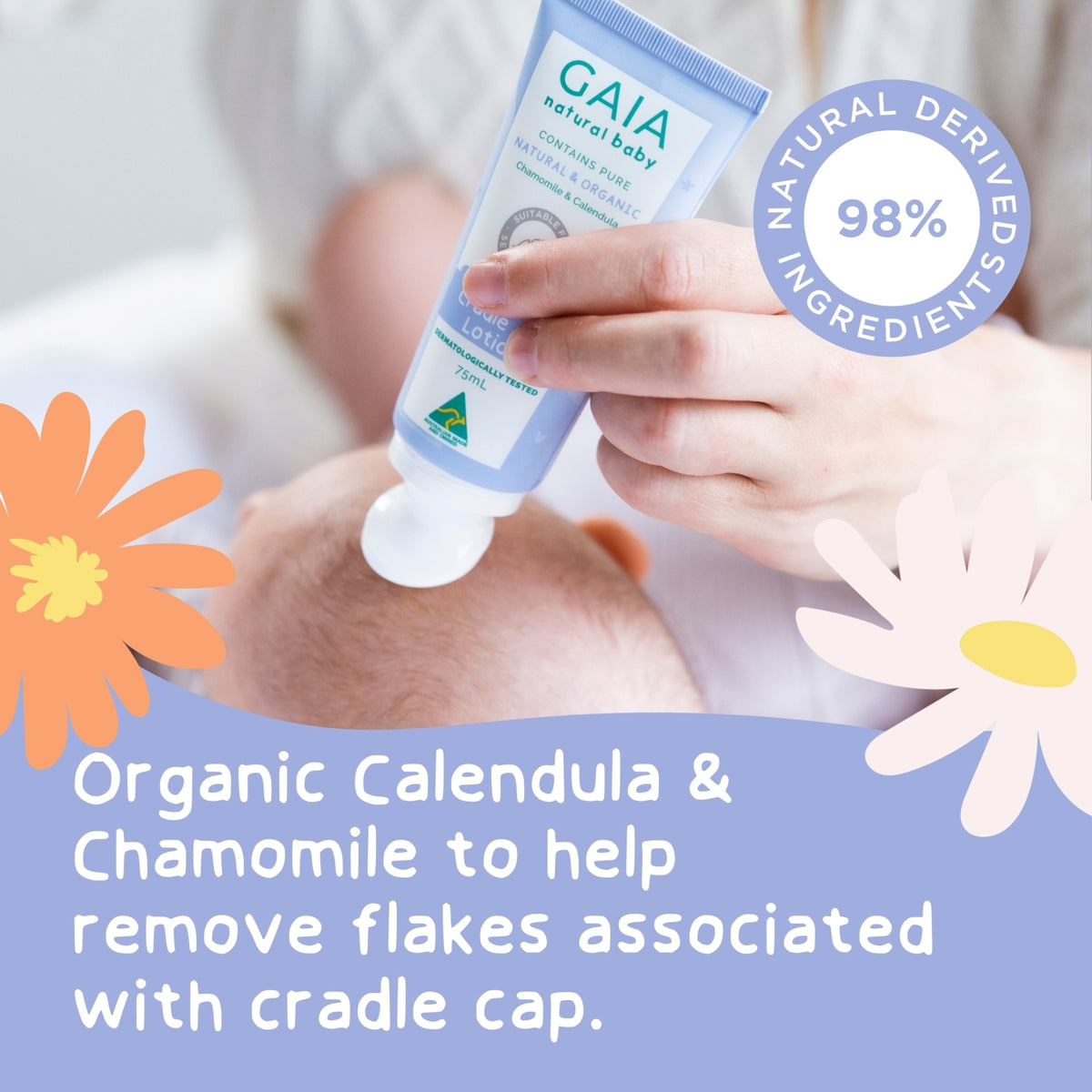 GAIA Natural Baby Cradle Cap Lotion 75mL