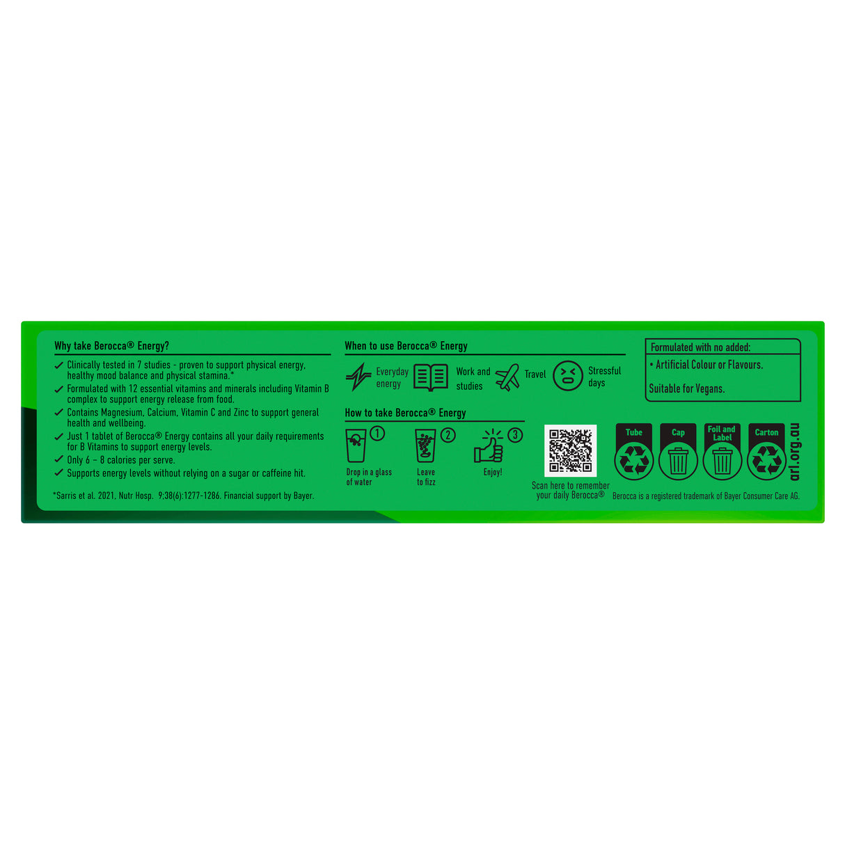 Berocca Energy PineLime Effervescent Tabs 60s