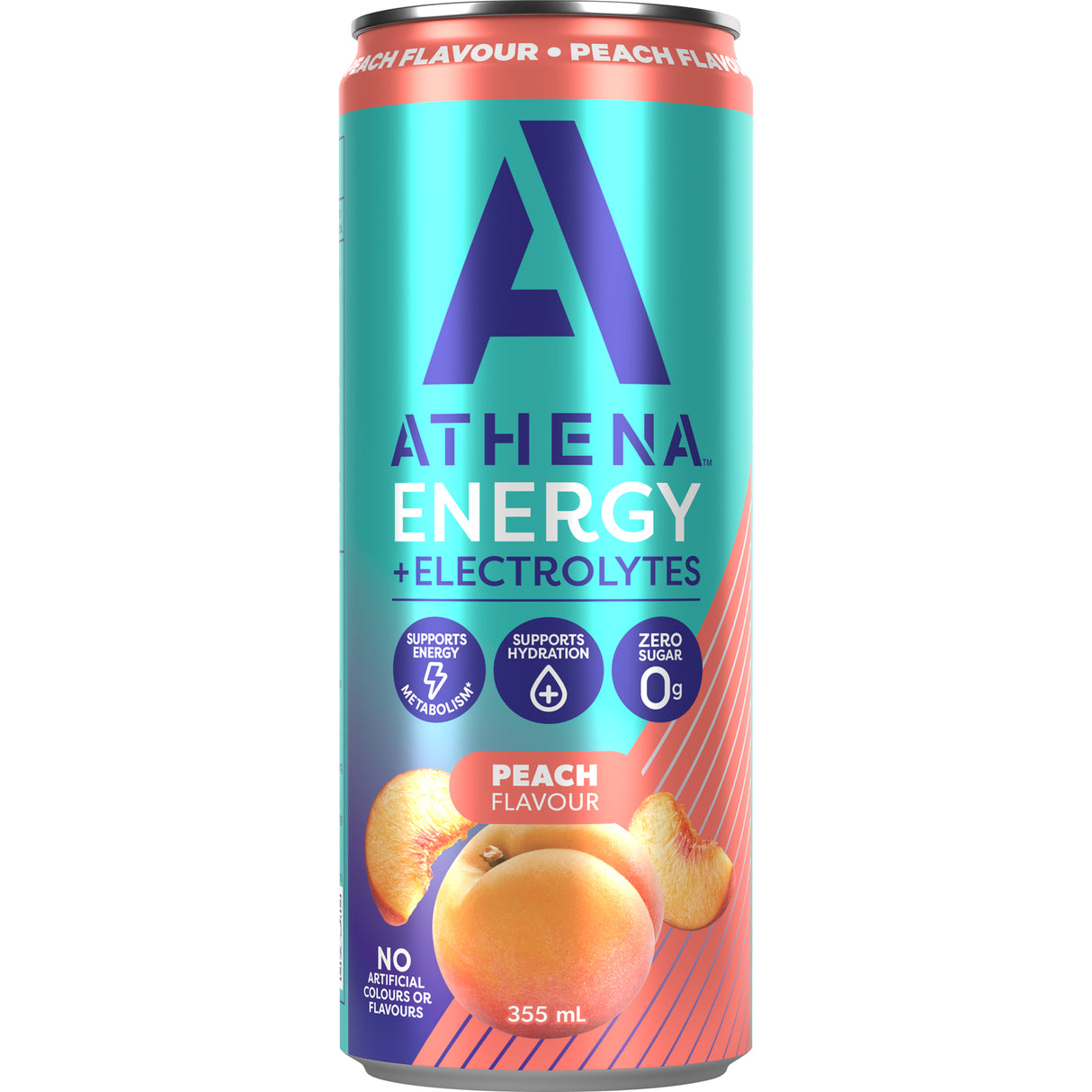 ATHENA Energy + Electrolytes Peach 355ml