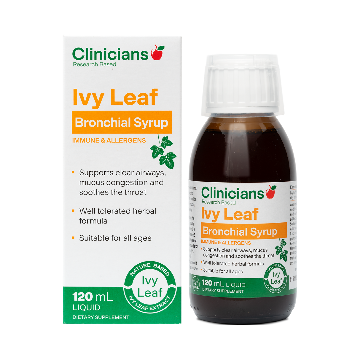 Clinicians IVY LEAF BRONCHIAL SYRUP 120 mL