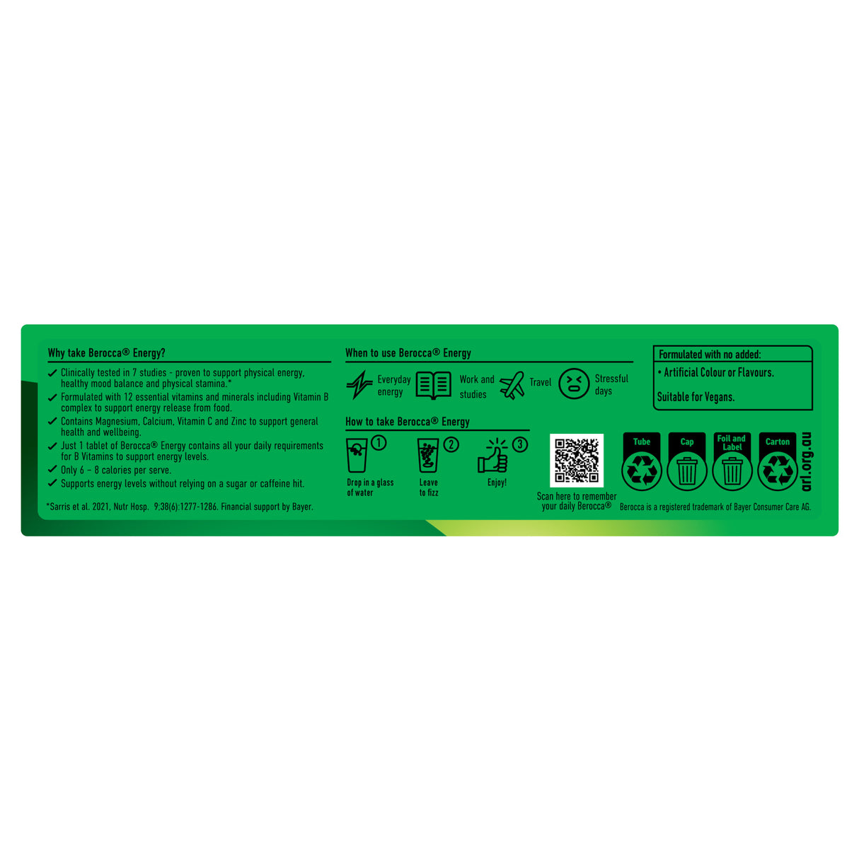 Berocca Energy Strawberry Effervescent Tabs 15s