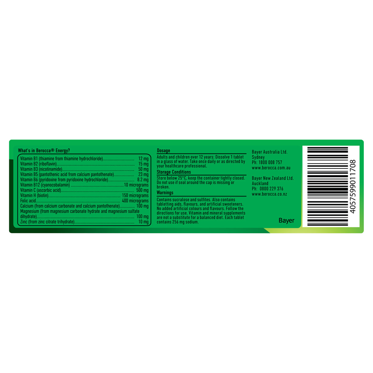 Berocca Energy Strawberry Effervescent Tabs 15s
