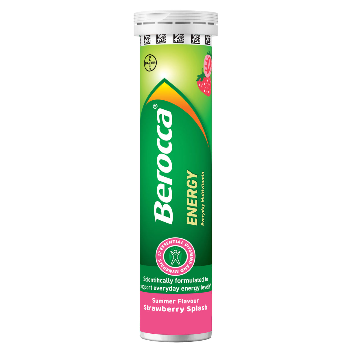 Berocca Energy Strawberry Effervescent Tabs 15s