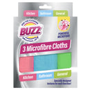 BUZZ Microfibre CLOTHS 3pk