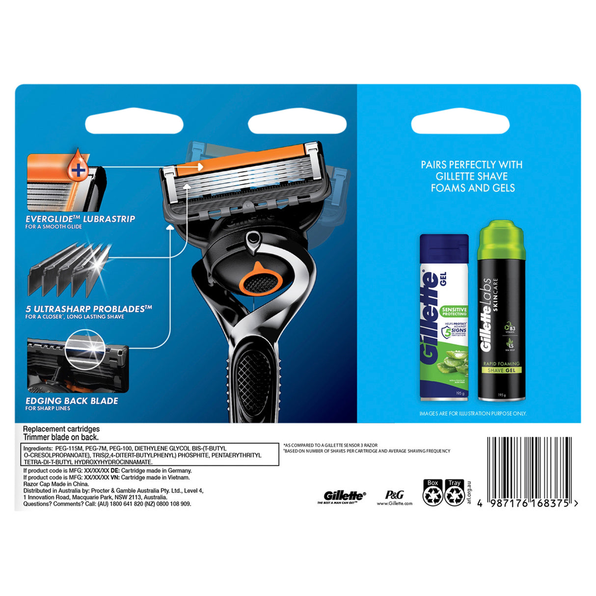 GILLETTE Fusion Proglide Man VP 12pk