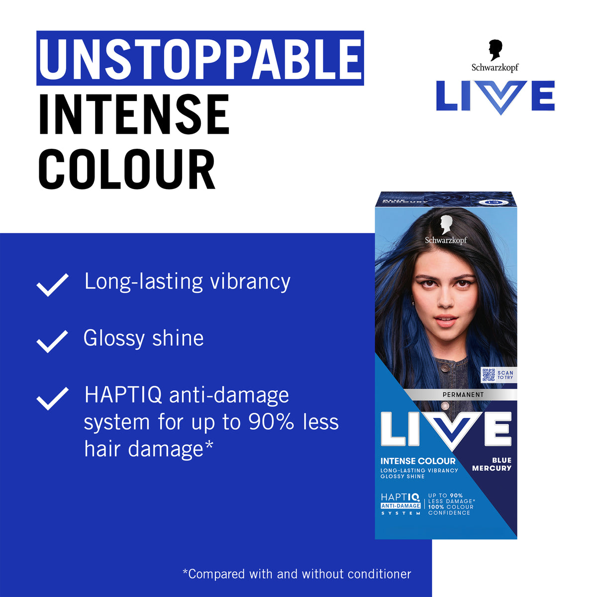 Schwarzkopf Live Colour Permanent Blue Mercury