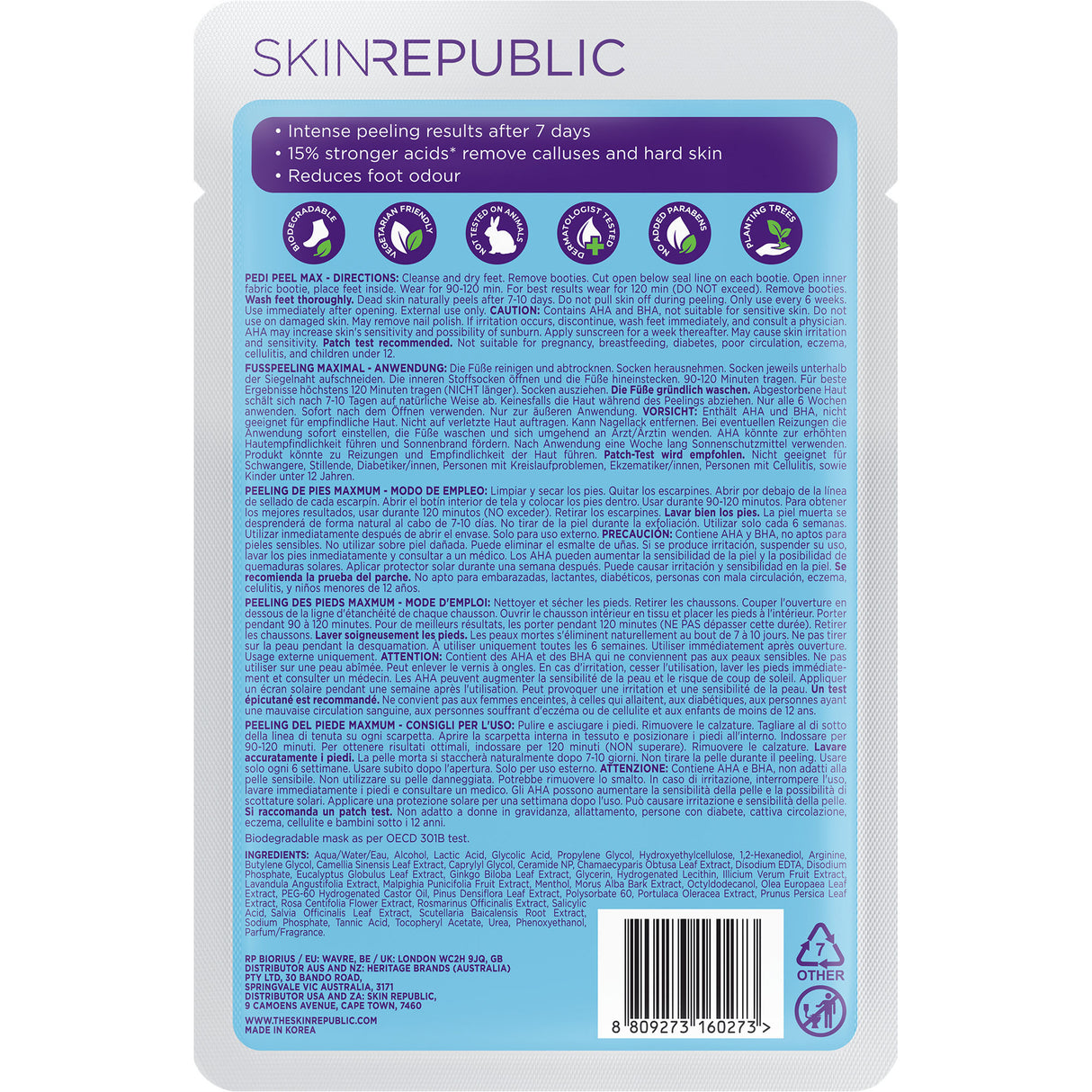 Skin Republic Pedi Peel Max 40ml