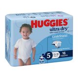 Huggies Ultra Dry Nappies Boys Size 5 (13-18kg) 16 Pack