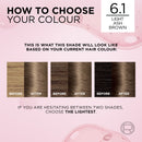 L'Oréal Paris Excellence Crème Permanent Hair Colour - 6.1 Light Ash Brown