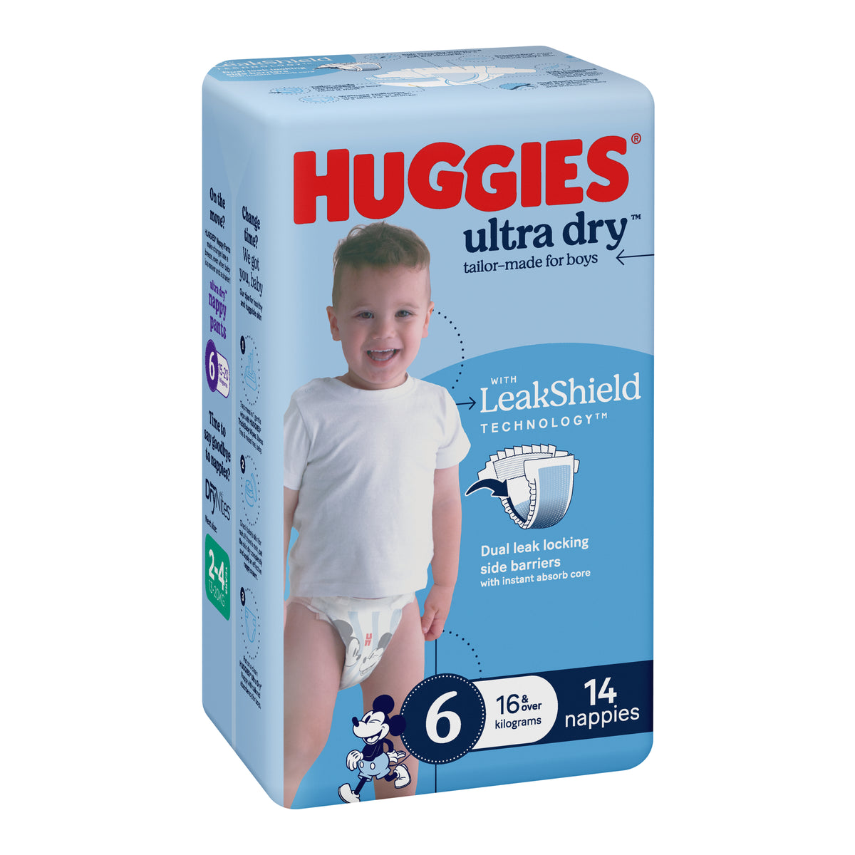 HUGGIES Ultra Dry Junior Size 6 Boy 14pk